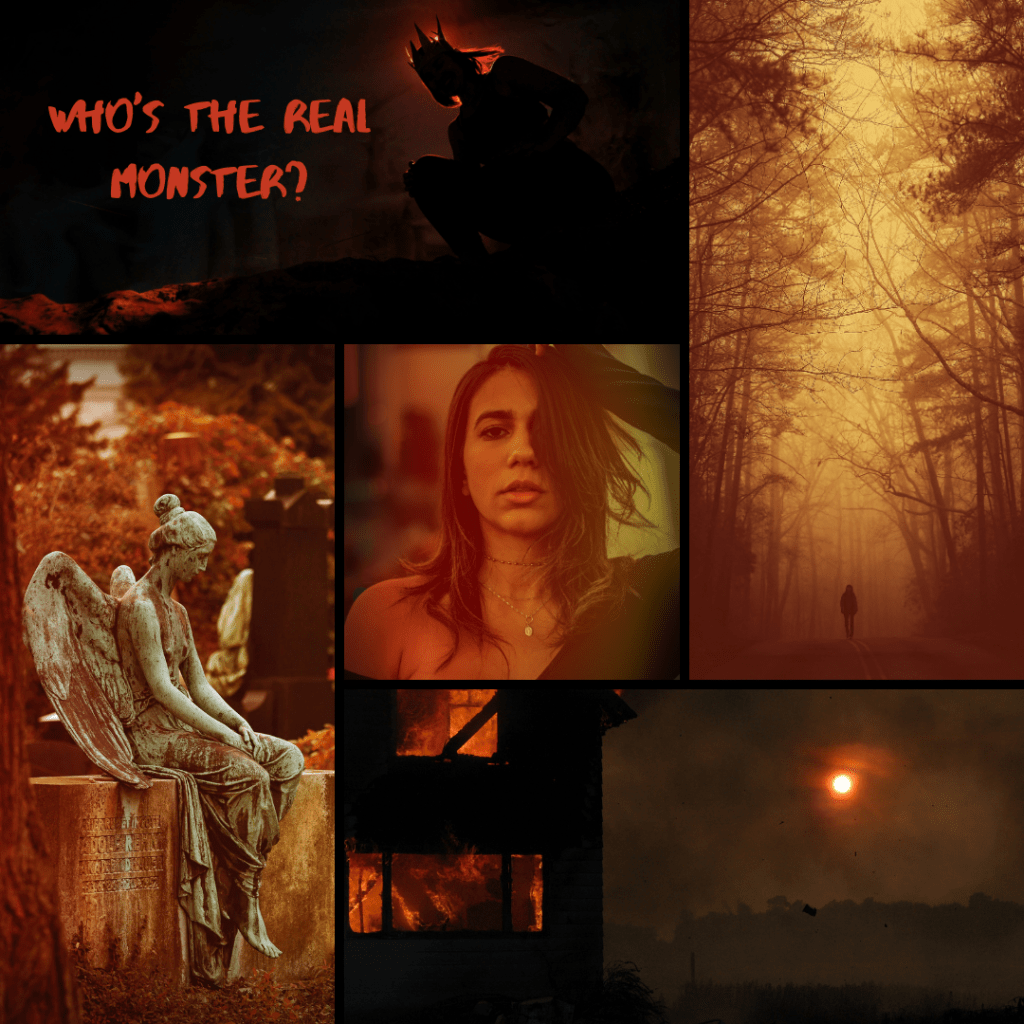 Book aesthetic for urban fantasy series The Shadow Journals