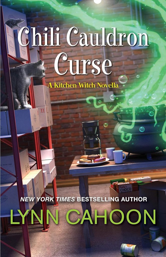 Cozy mystery book cover for Chili Cauldron Curse