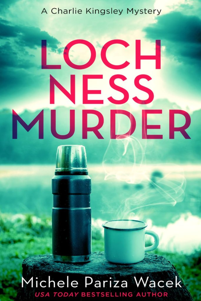 Cozy mystery book cover for Loch Ness Murder