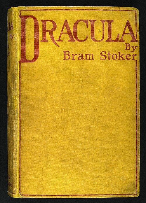 Original edition of Dracula novel